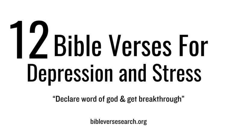 12 Bible Healing Verses for Depression and Stress (Pray Now)