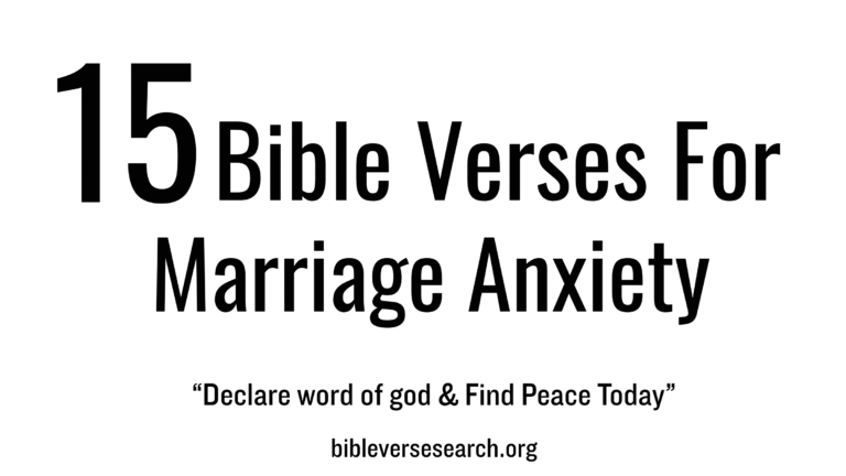 15 Bible Verses for Marriage Anxiety (Find Peace Today)