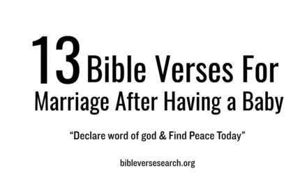13 Bible Verses for Marriage After Having a Baby – Renew Love