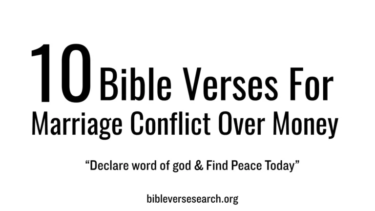 10 Bible Verses for Marriage Conflict Over Money – Find Peace