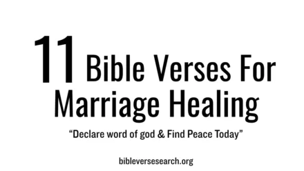 Bible Verses for Marriage Healing