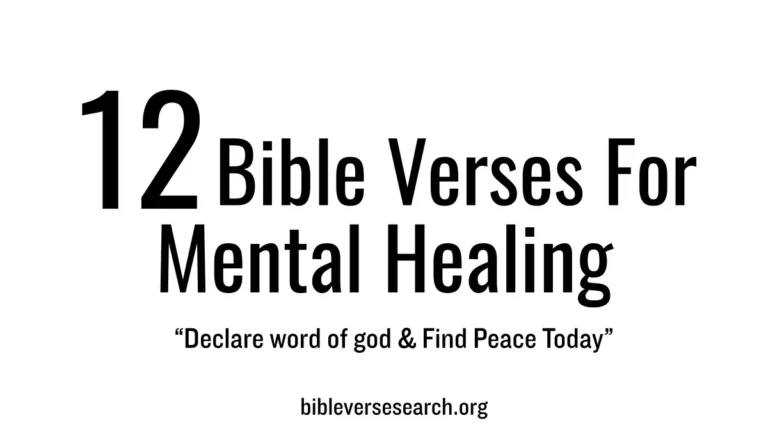 12 Bible Verses for Mental Healing – Find Peace Today