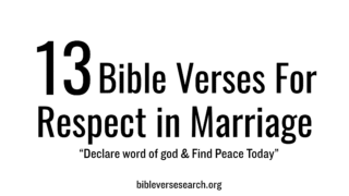 13 Bible Verses for Respect in Marriage – Build Unity