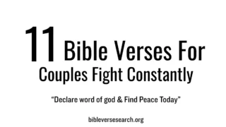 11 Bible Verses for Couples Who Fight Constantly – Find Peace